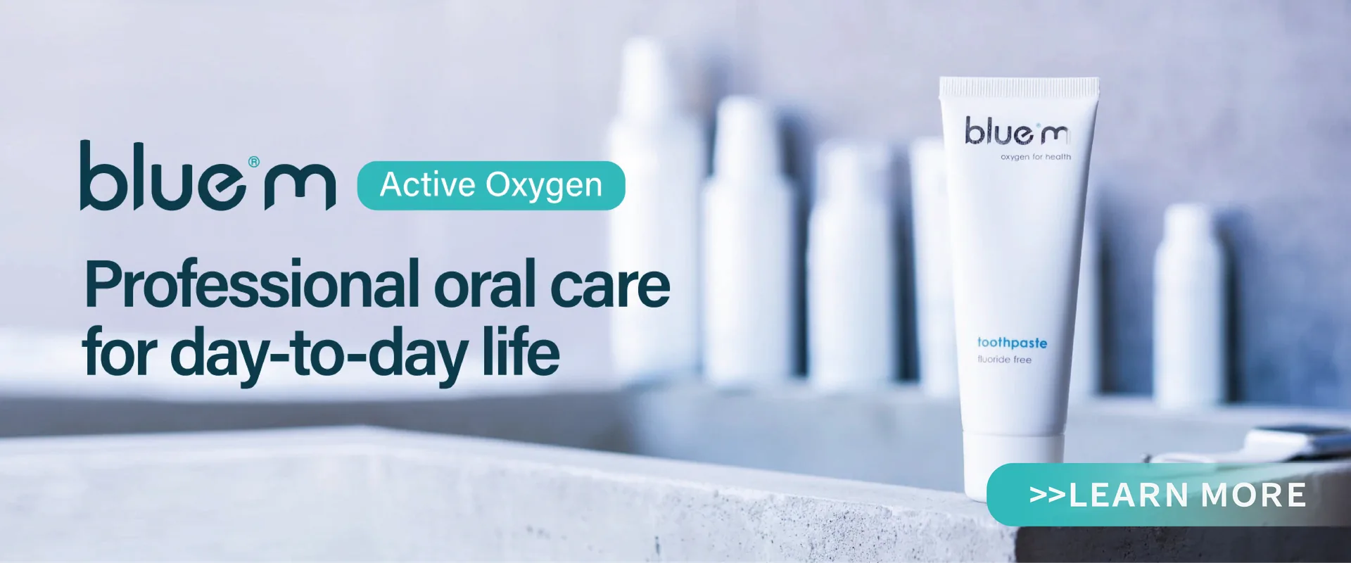 BlueM active-oxygen oral-care brand solution